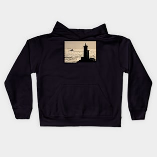 L'Abeille Bourbon et le phare du Minou Kids Hoodie